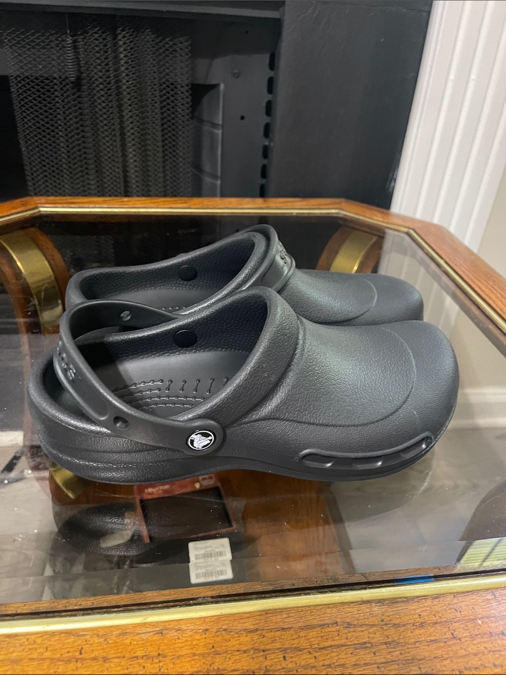 CROCS Men's Black Slip-On Clog with Pivoting Heel Strap